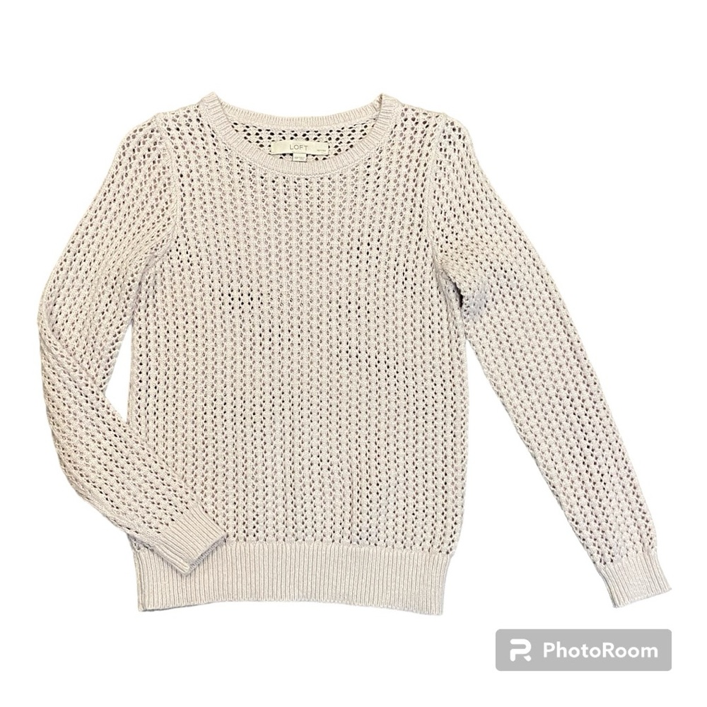 LOFT knitted light lavender sweater